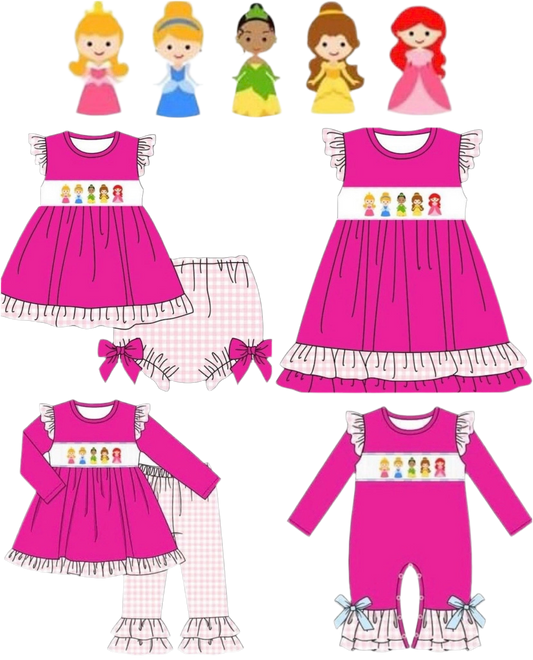 Princess Hot Pink Smocked Collection