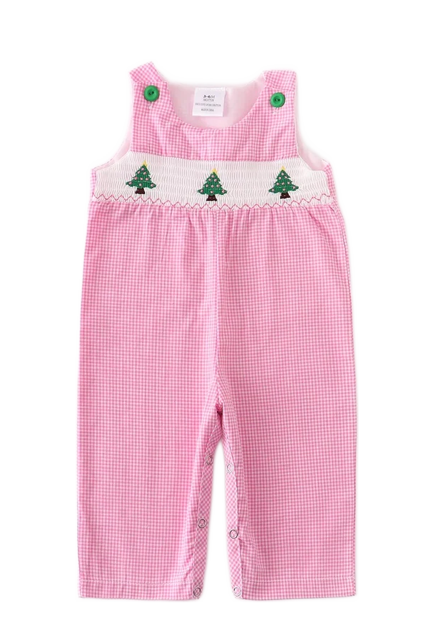 Christmas boys smocked Christmas tree Jon Jon (final sale)